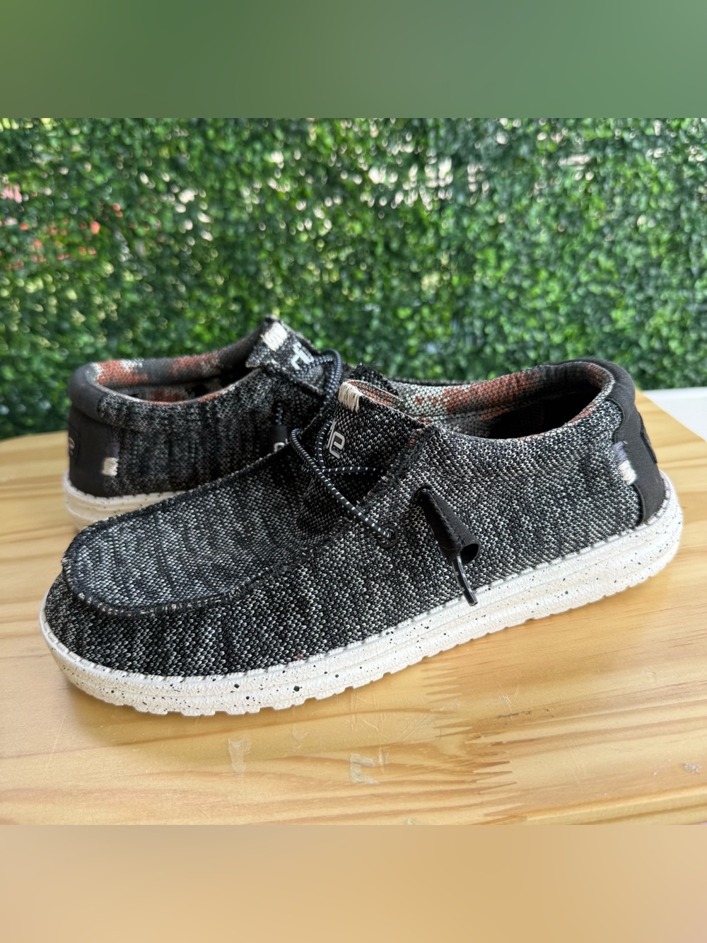 Hey Dude Wally Sox Micro Total Black Men’s 7